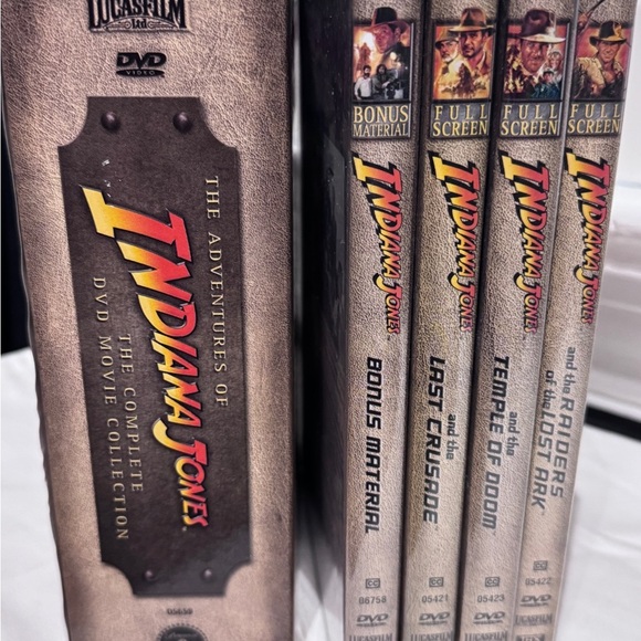 ✨HOST PICK✨ 🎬 Vintage 2000 Indiana Jones DVD Movie Complete Collection - Picture 4 of 15